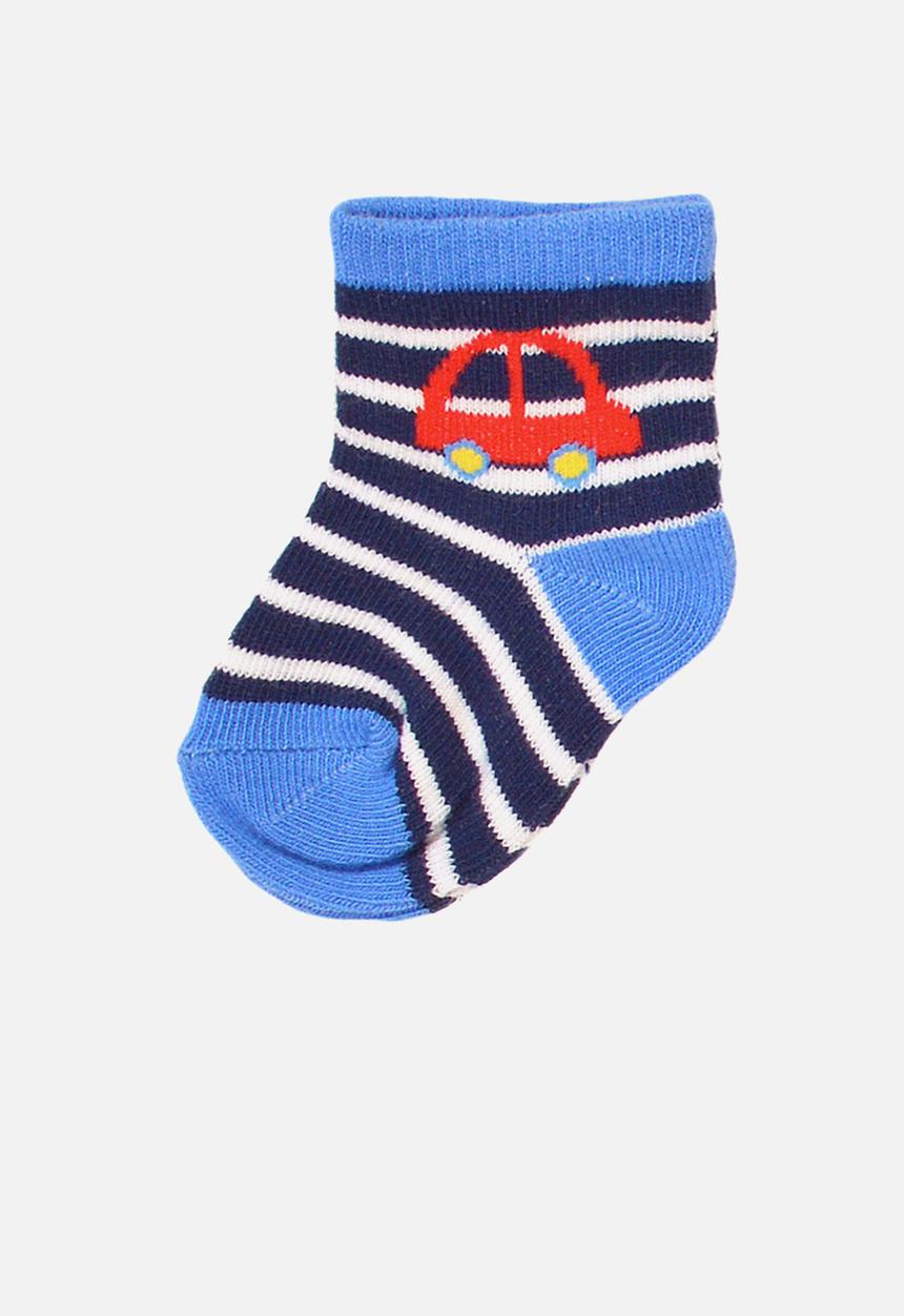 MINOTI - Boys 3-pack cars jaquard socks - multi