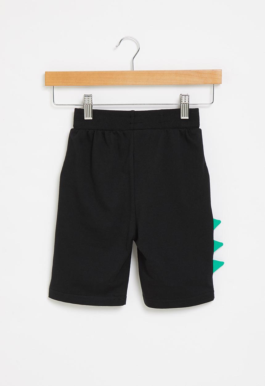 Pop Candy - Boys dino shorts - black & green