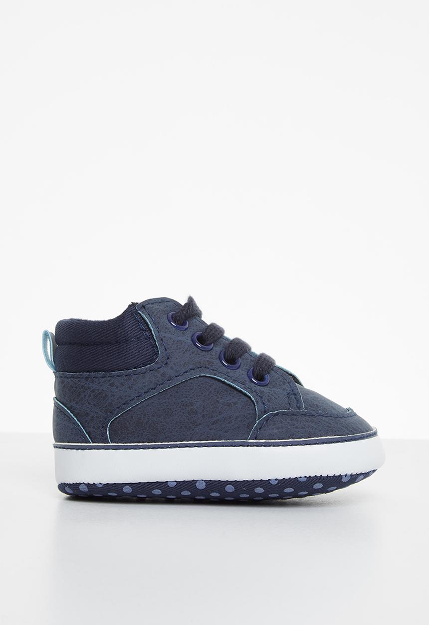 Pop Candy - Baby boys hi top sneaker - navy