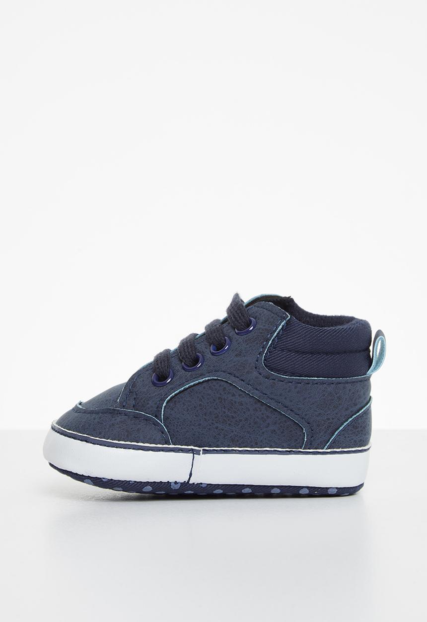 Pop Candy - Baby boys hi top sneaker - navy
