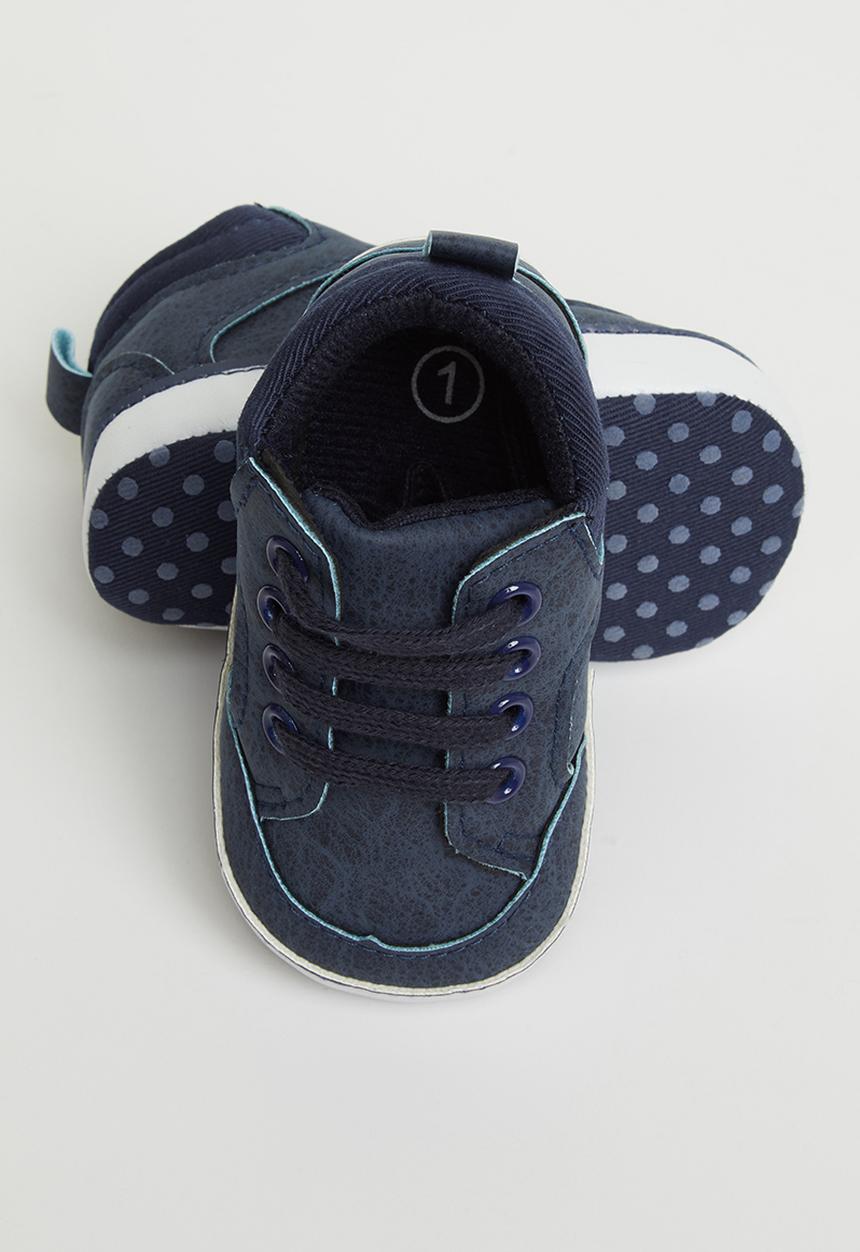 Pop Candy - Baby boys hi top sneaker - navy