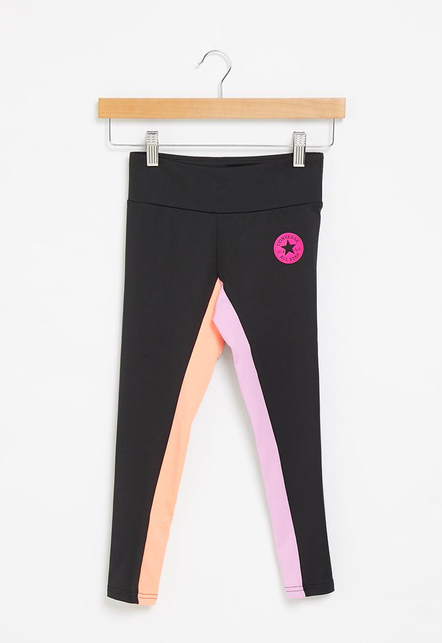Converse - Cnvg blocked high rise legging - black