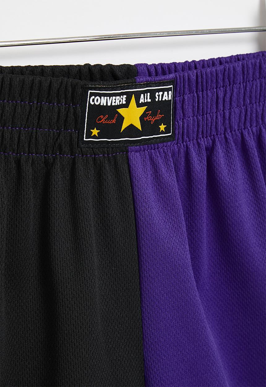 Converse - Cnvb throwback split mesh short - black