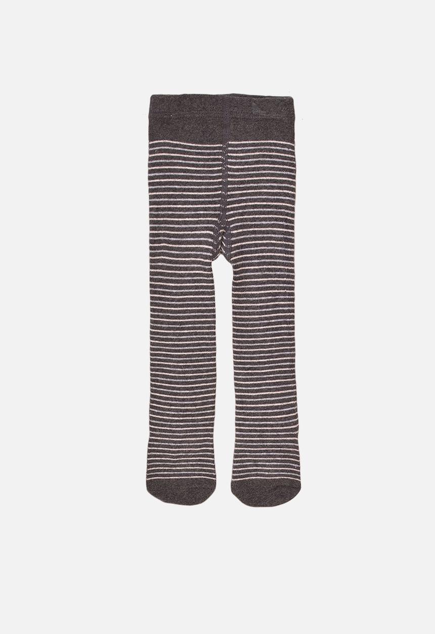 MINOTI - 2-Pack tights - pink & charcoal