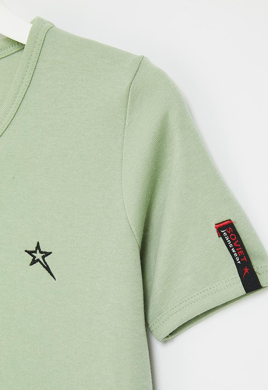 SOVIET - B bolt evo short sleeve muscle tee - sage