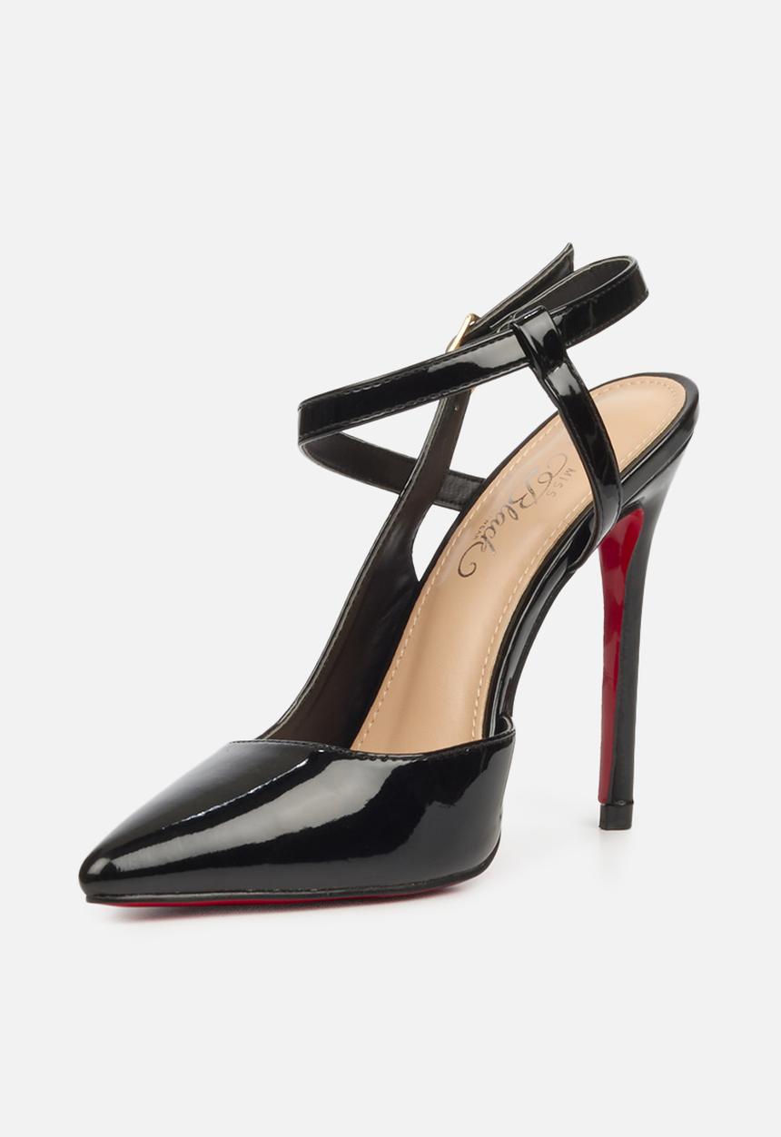 Miss Black - Lou24 barely there stiletto heel - black
