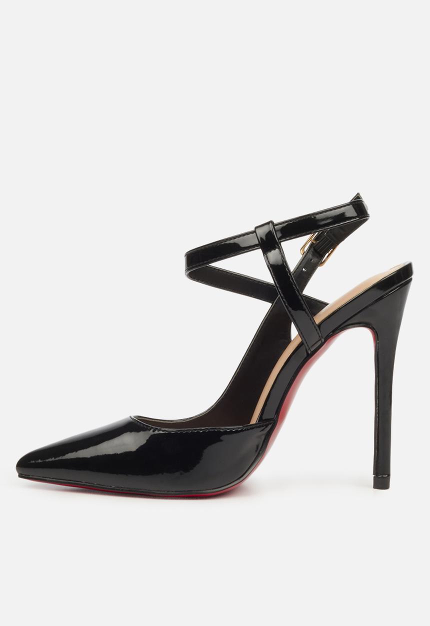 Miss Black - Lou24 barely there stiletto heel - black