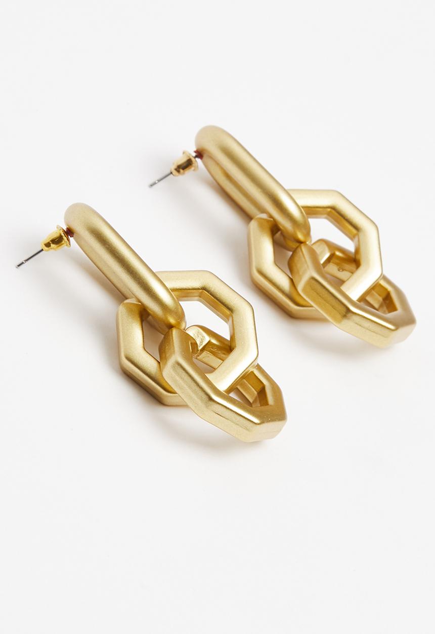 Superbalist - Wendy interlink earrings - gold