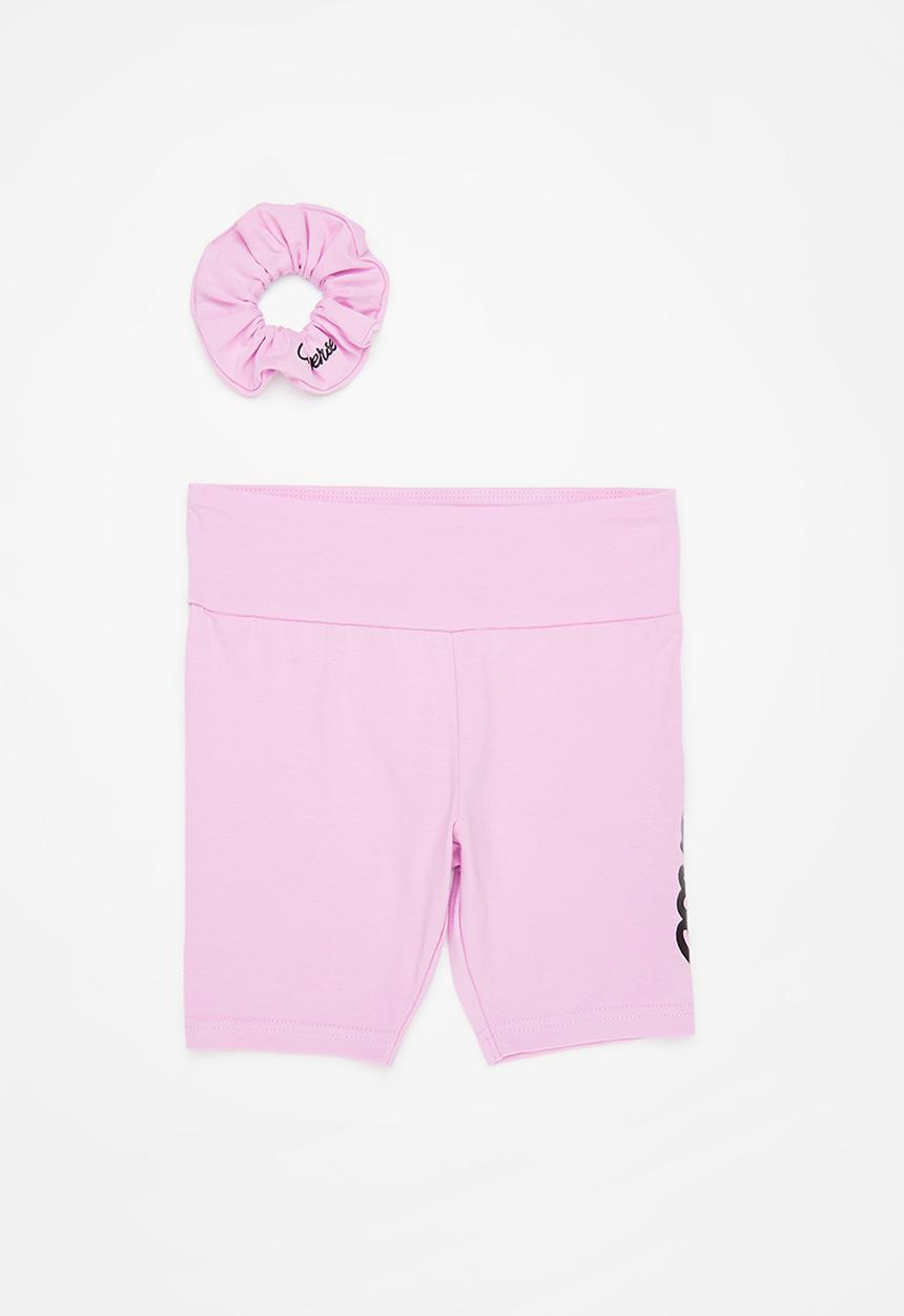 Converse - Cnvg printed shine biker short - converse beyond pink