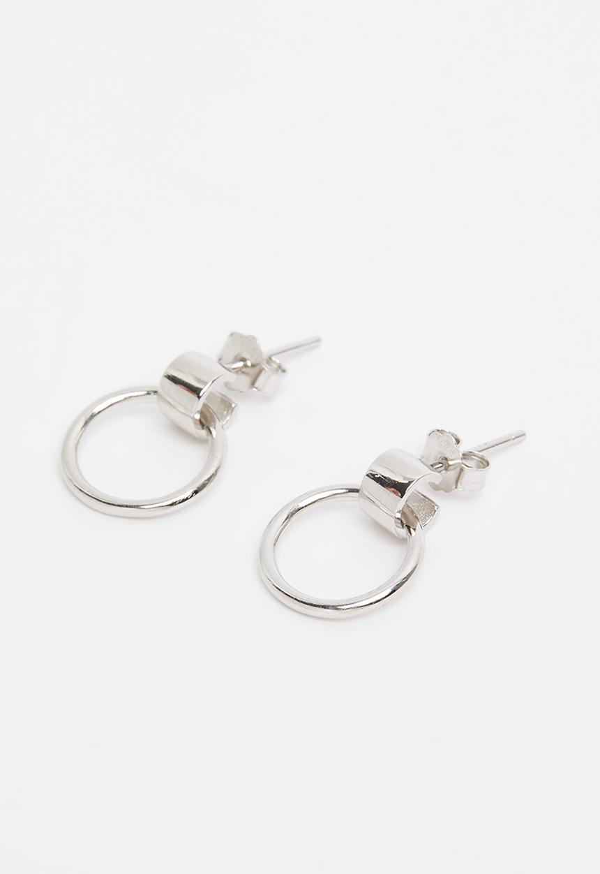 Superbalist - Hang hoop earrings - silver