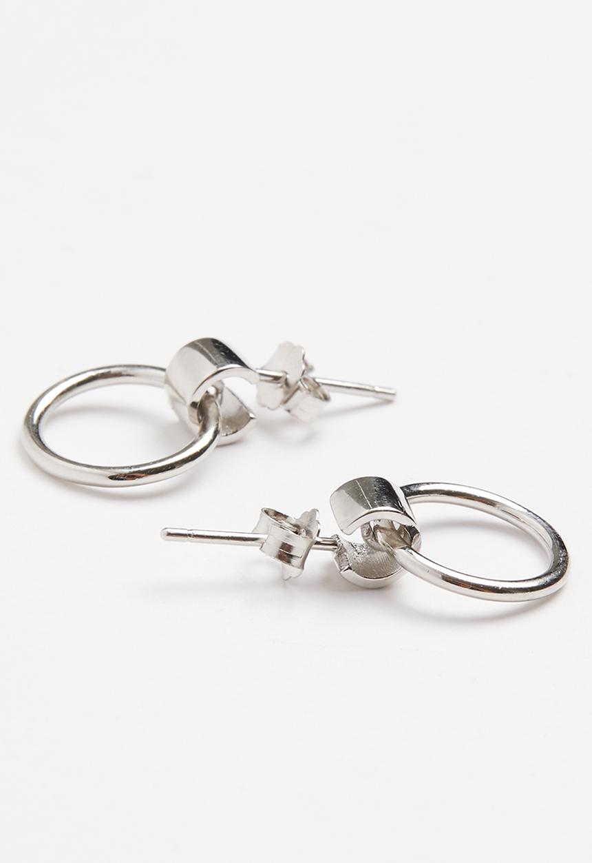 Superbalist - Hang hoop earrings - silver
