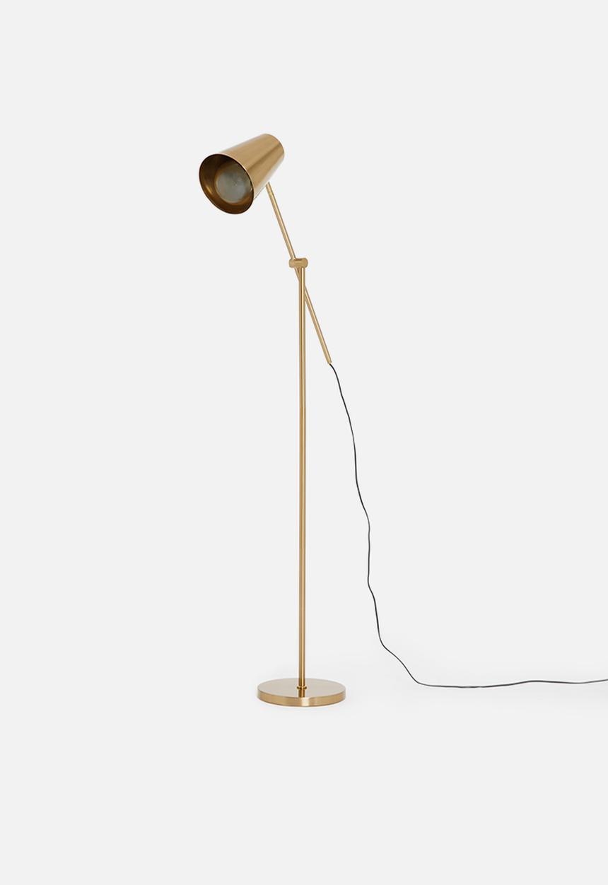 Sixth Floor - Higgo floor lamp - gold