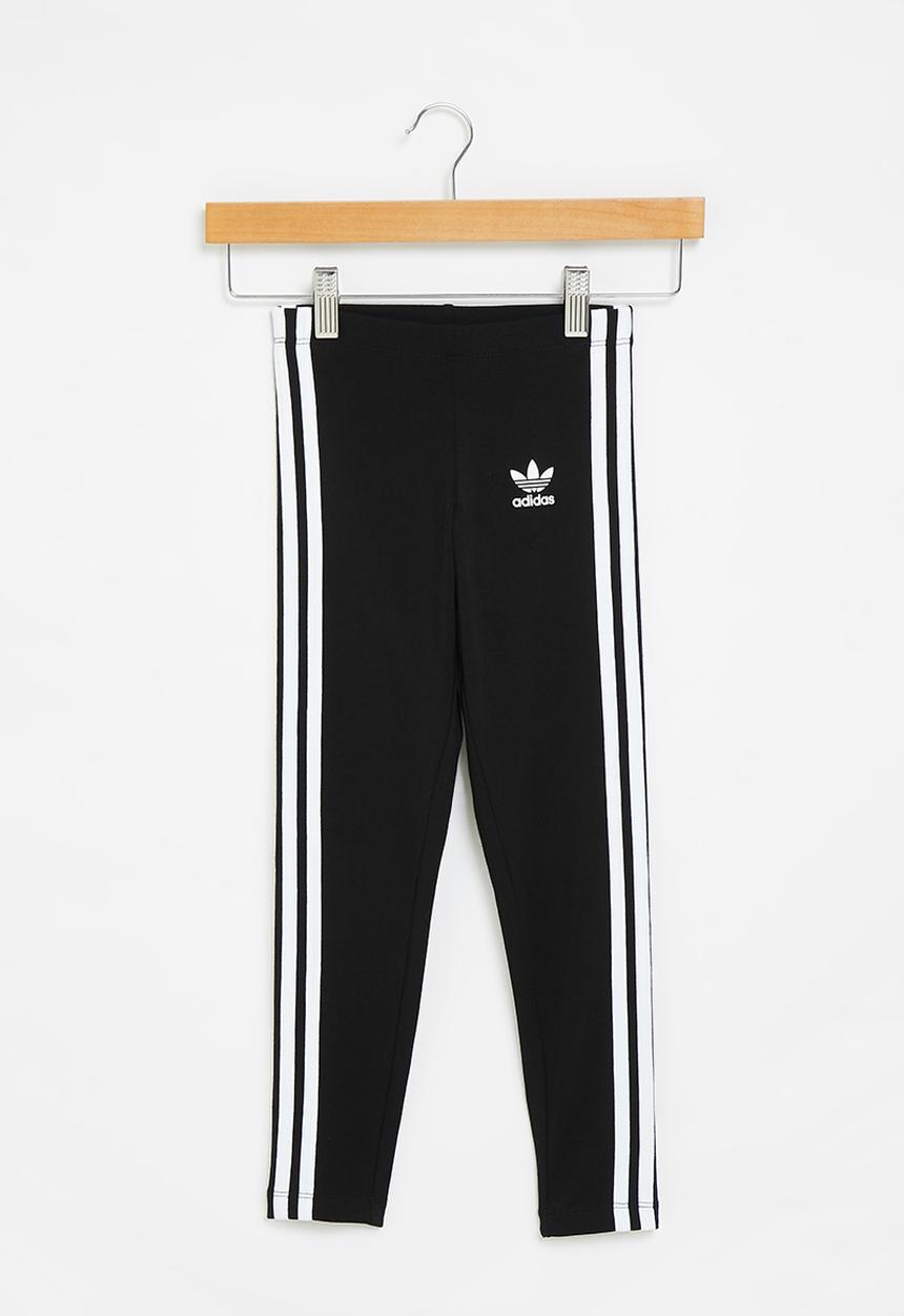 adidas Originals - 3 Stripes legging y - black & white