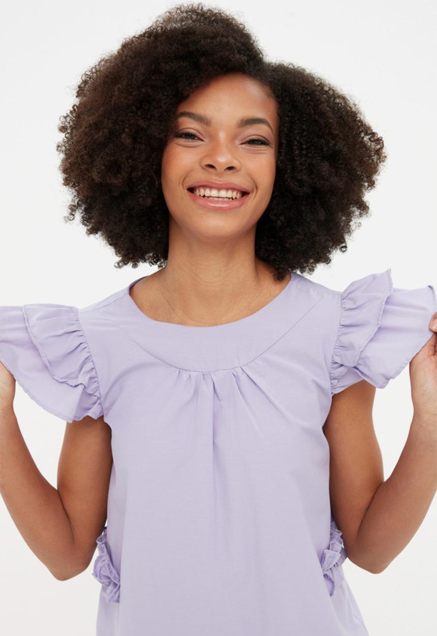 Trendyol - Frilly dress - lilac