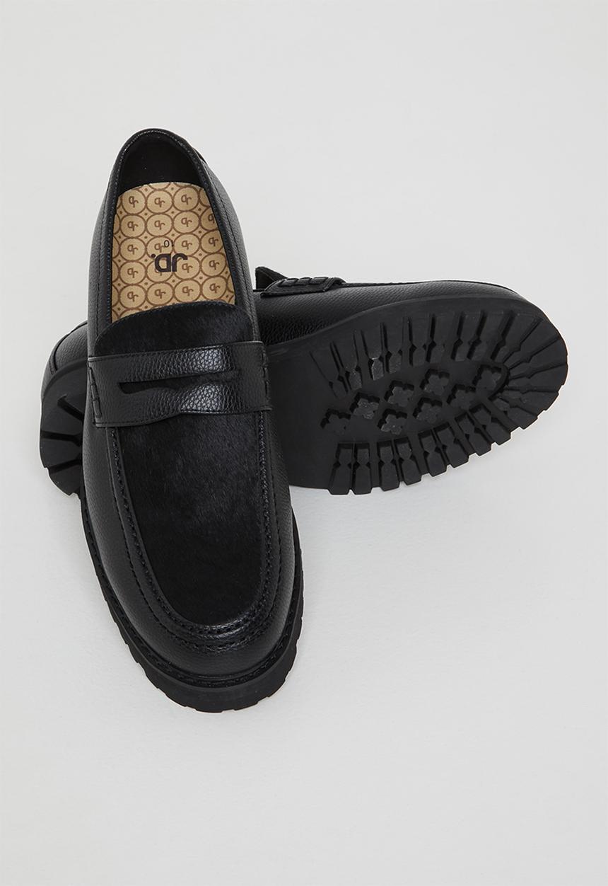 Jonathan D - Penny Moc - Black Pony Hair