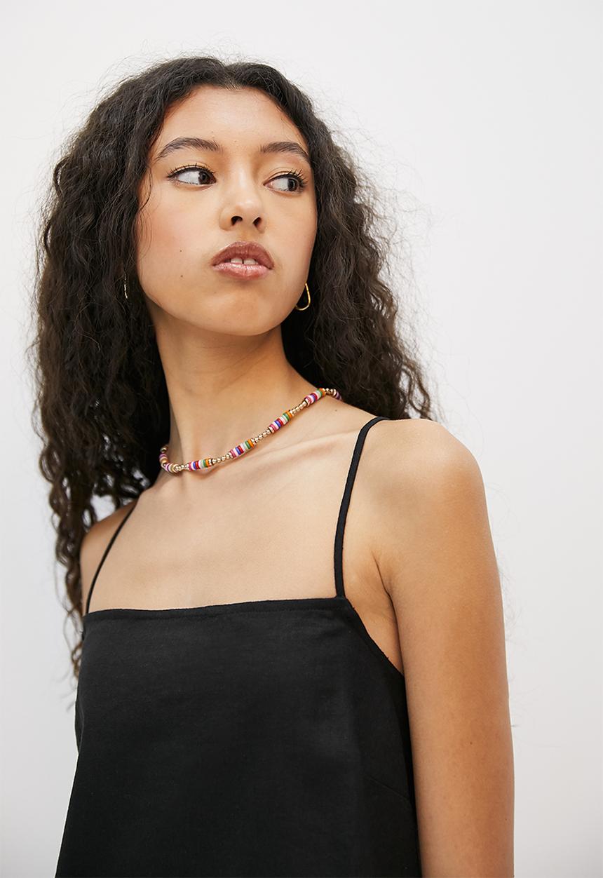 Blake - A-line mini dress - black