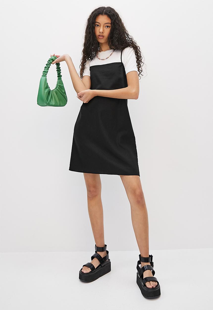 Blake - A-line mini dress - black