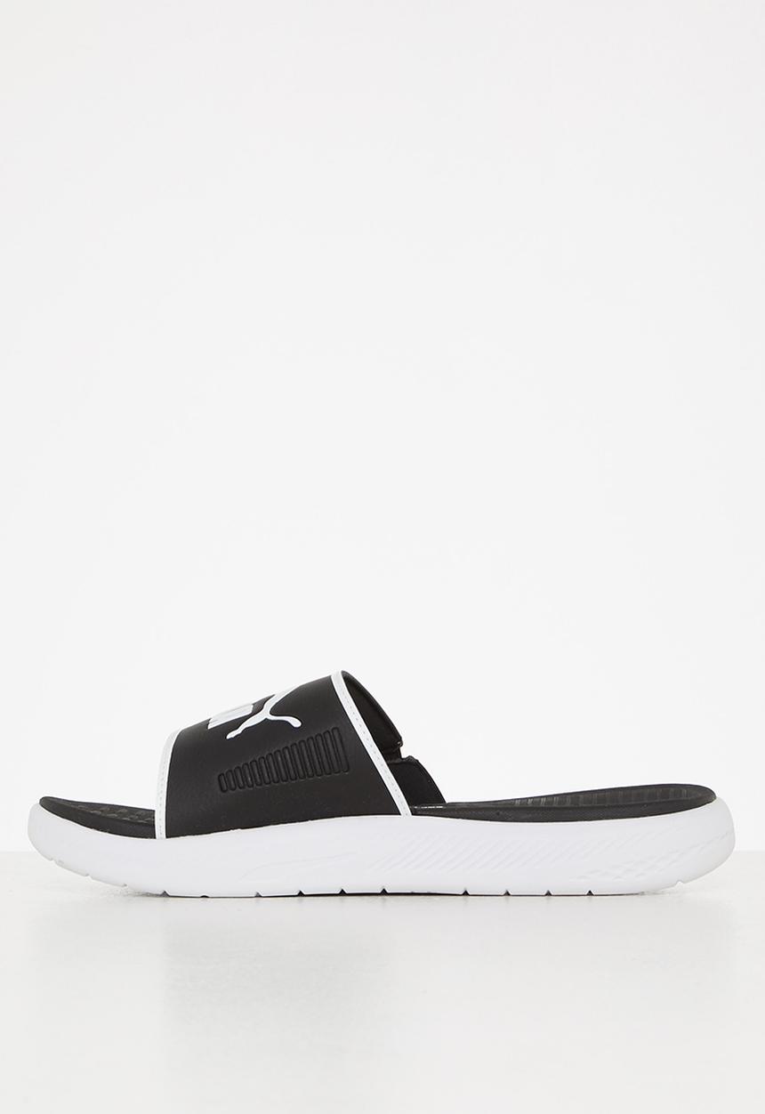 PUMA - Softrise slide -puma black & puma white
