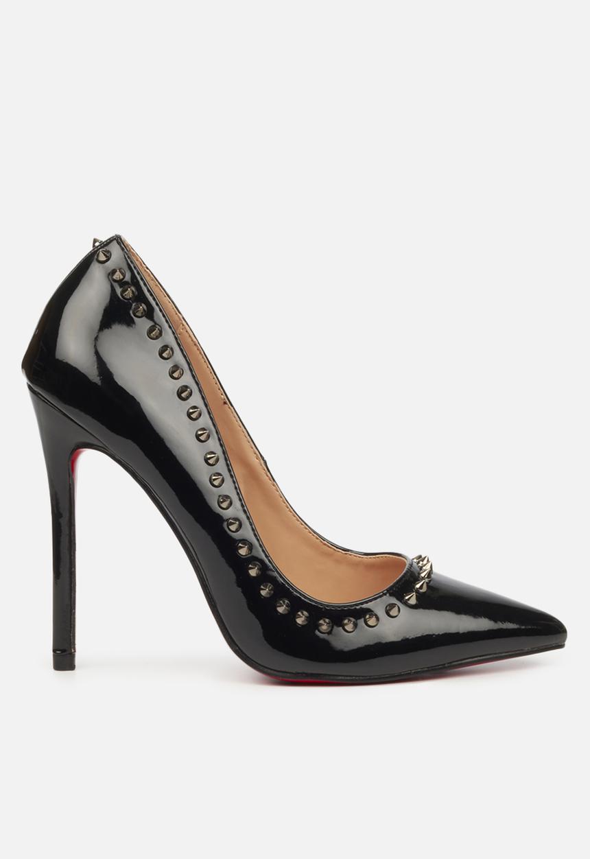 Miss Black - Lou25 barely there court heel - black