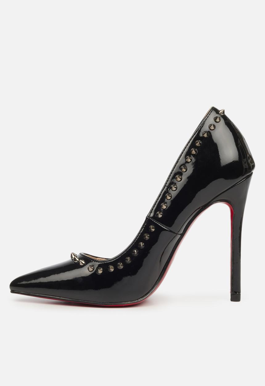 Miss Black - Lou25 barely there court heel - black