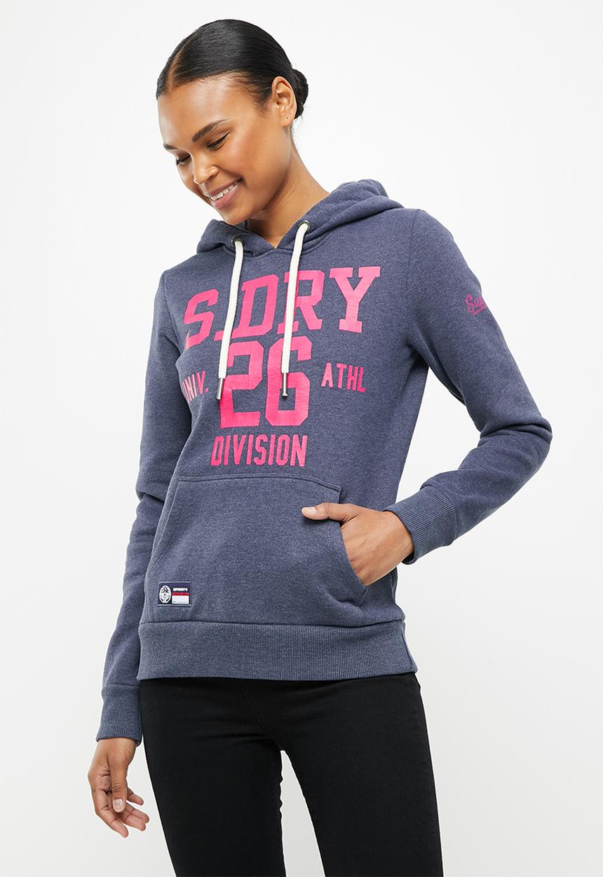 Superdry. - T&f hoodie - princedom blue marl