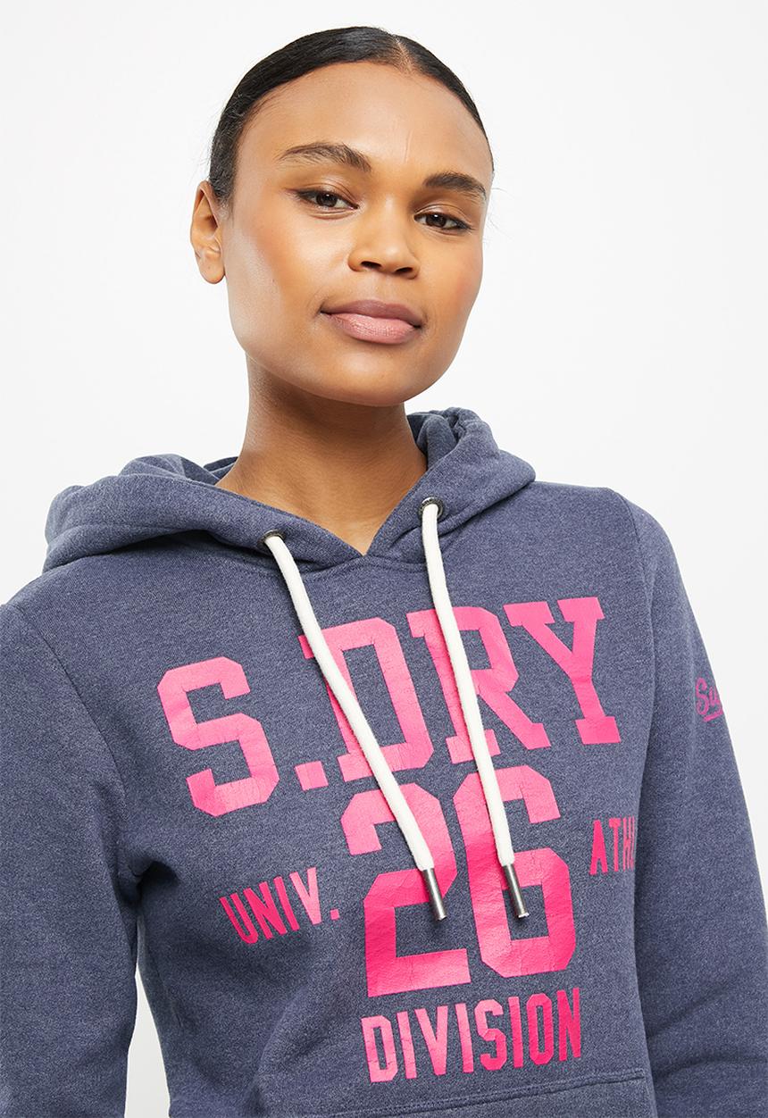 Superdry. - T&f hoodie - princedom blue marl