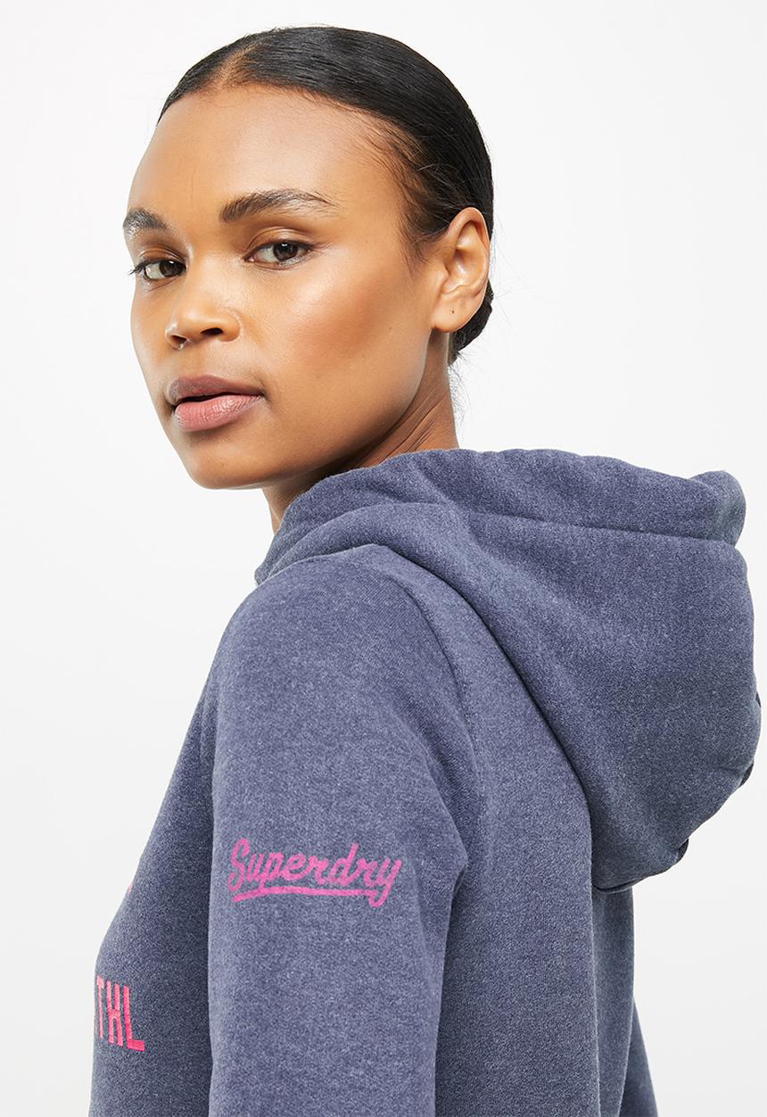 Superdry. - T&f hoodie - princedom blue marl