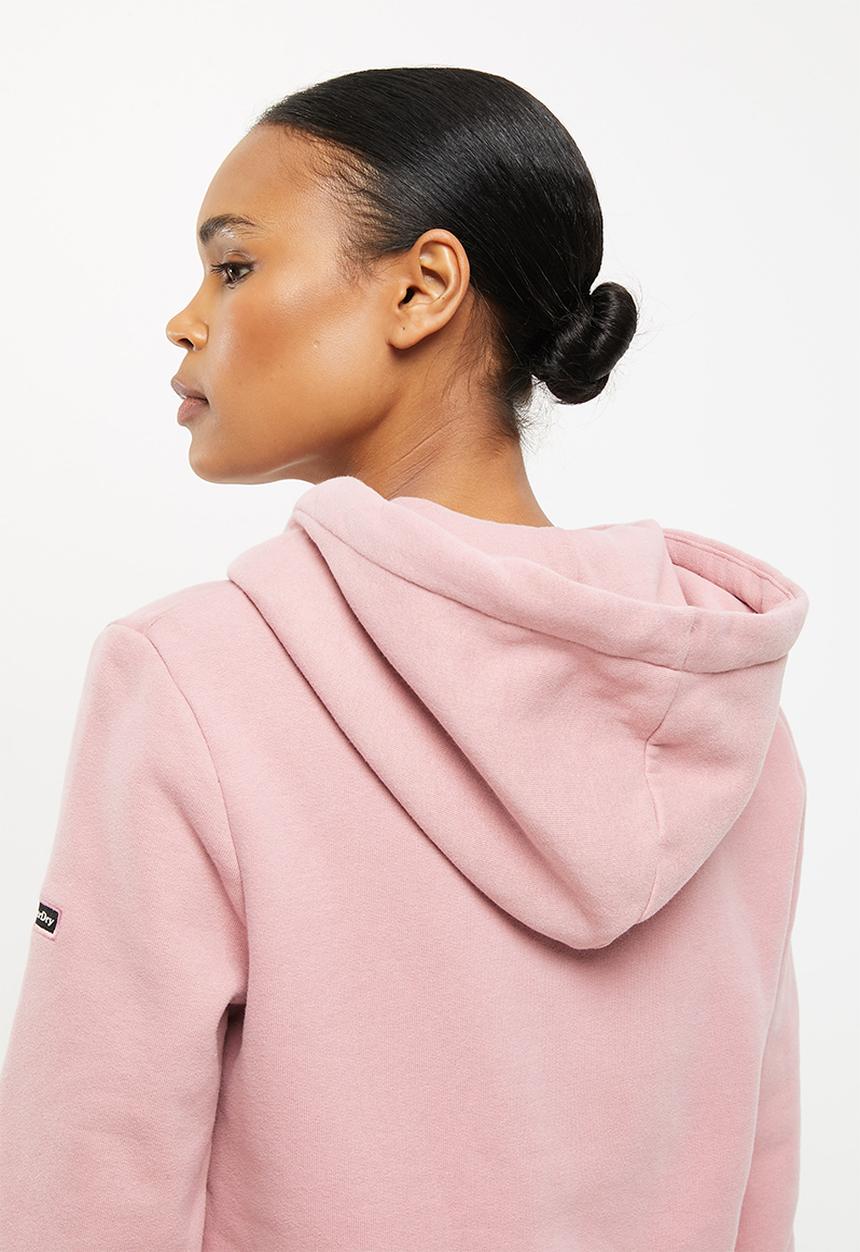 Superdry. - Vl boho sparkle hoodie bb - soft pink