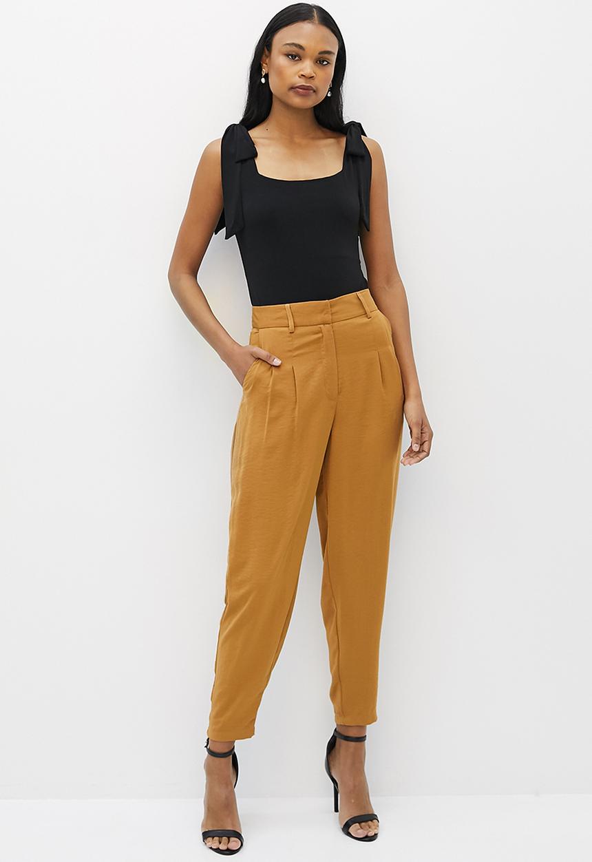 MILLA - Shoulder tie bodysuit - black