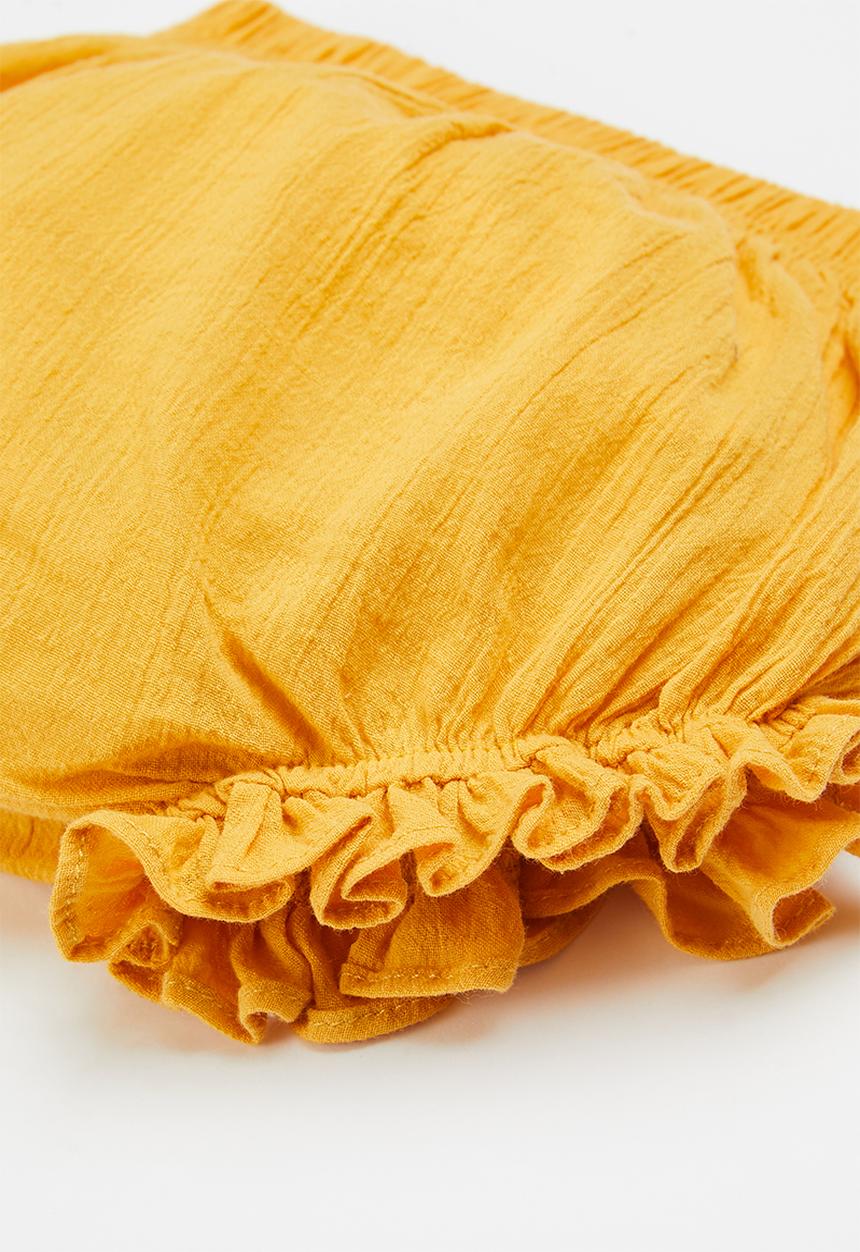 Pop Candy - Baby frill shorts - orange