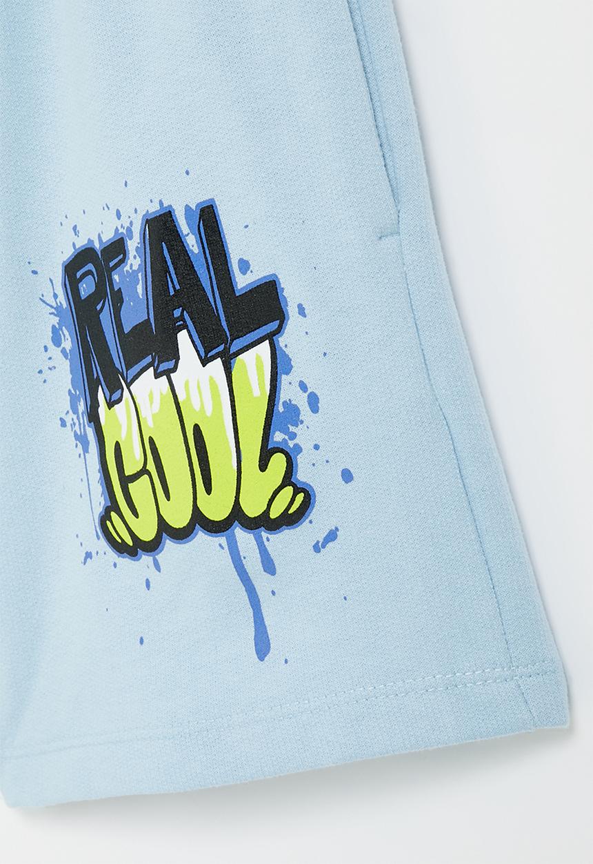 Superbalist - Printed sweat short - blue
