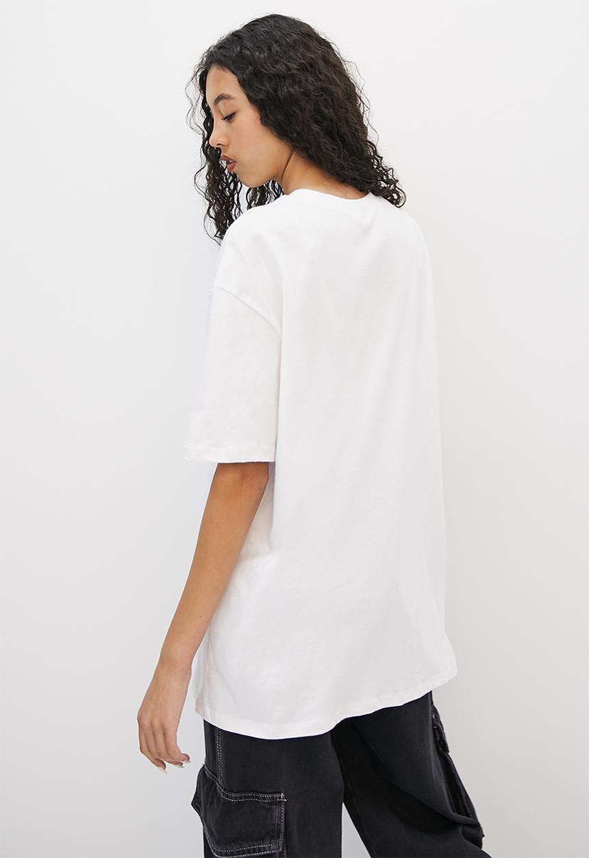 Blake - Oversized graphic tee - white