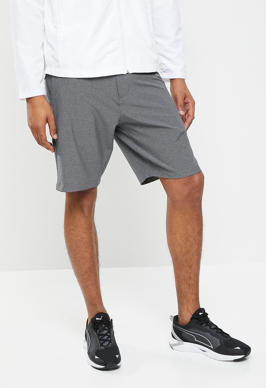 PUMA - 101  Golf stripe short -  black heather