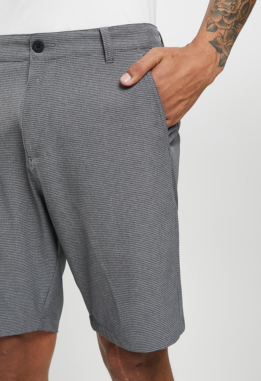 PUMA - 101  Golf stripe short -  black heather