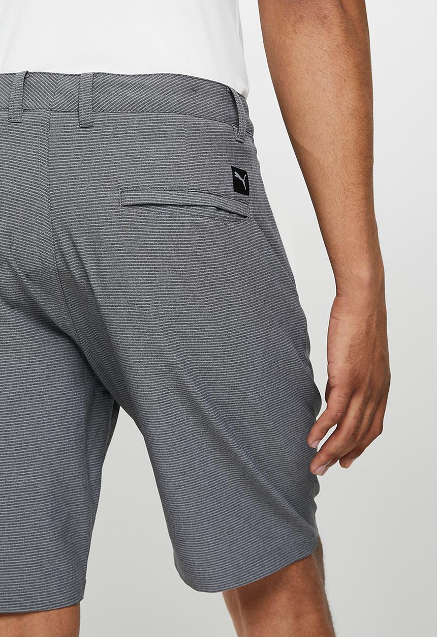 PUMA - 101  Golf stripe short -  black heather