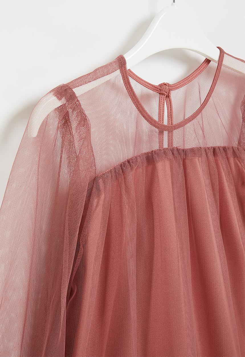 Superbalist Kids - Embroidered chiffon dress - dirty rose