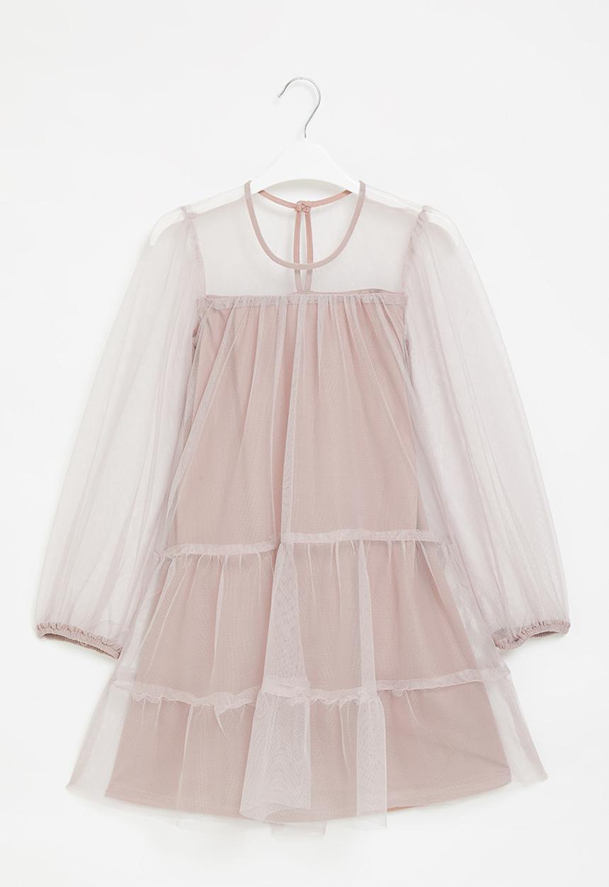 Superbalist Kids - Embroidered chiffon dress - rose lilac