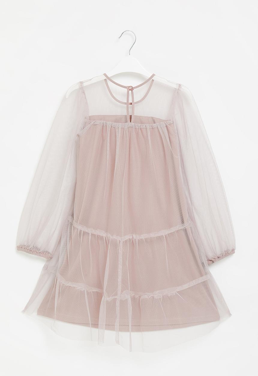 Superbalist Kids - Embroidered chiffon dress - rose lilac