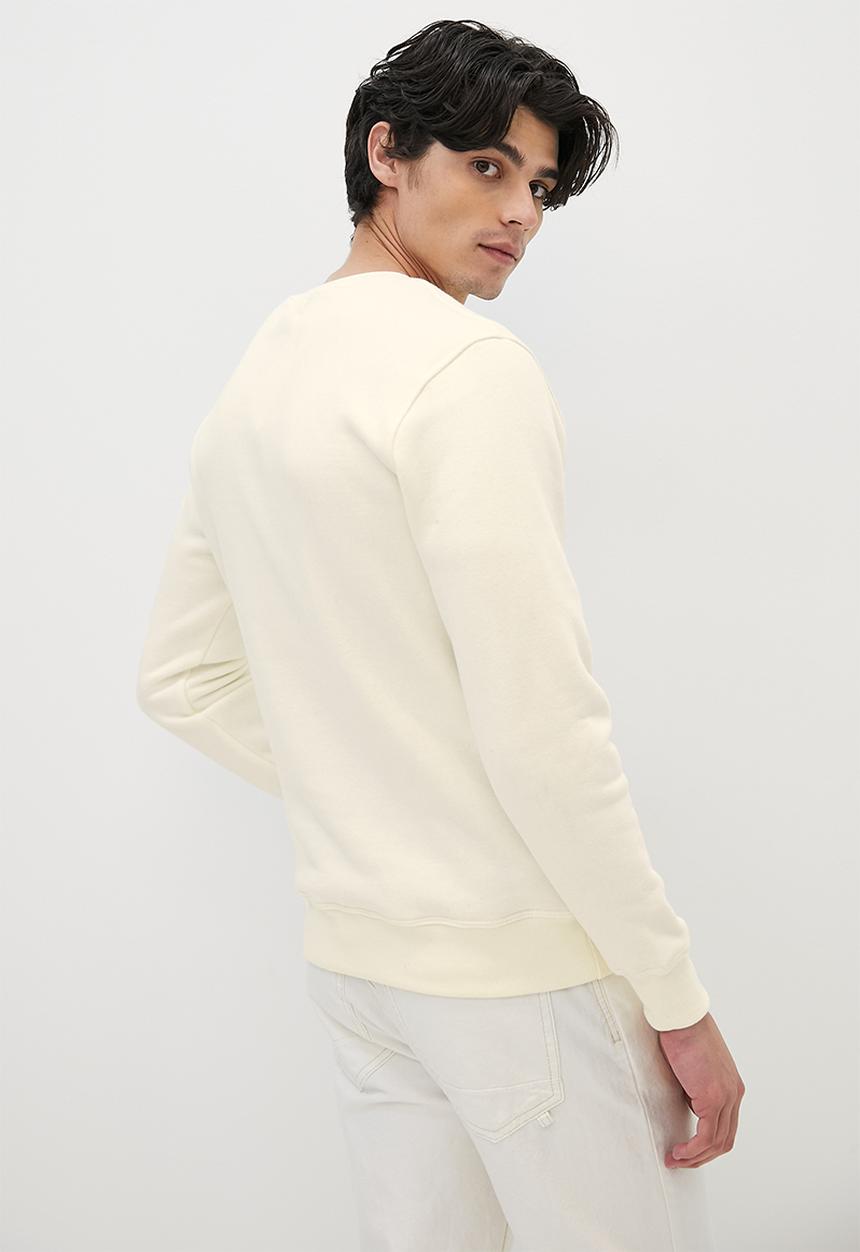 Superbalist - Brewer basic crew neck pullover sweat - white