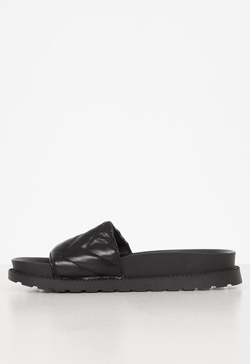 Seduction - Padded flatform slide - black