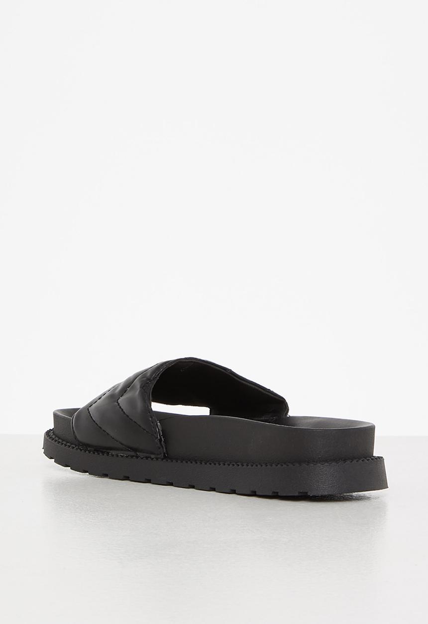 Seduction - Padded flatform slide - black