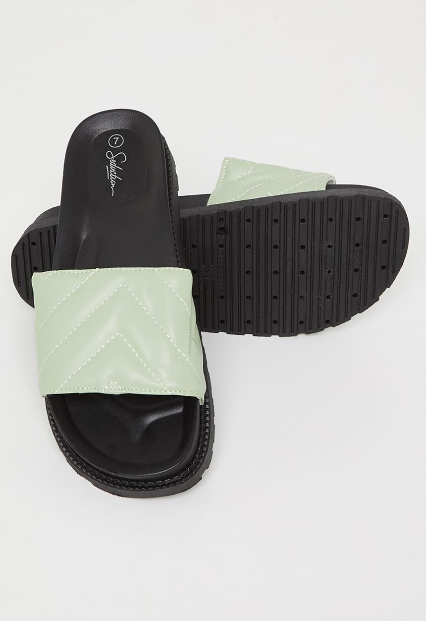 Seduction - Padded flatform slide - sage