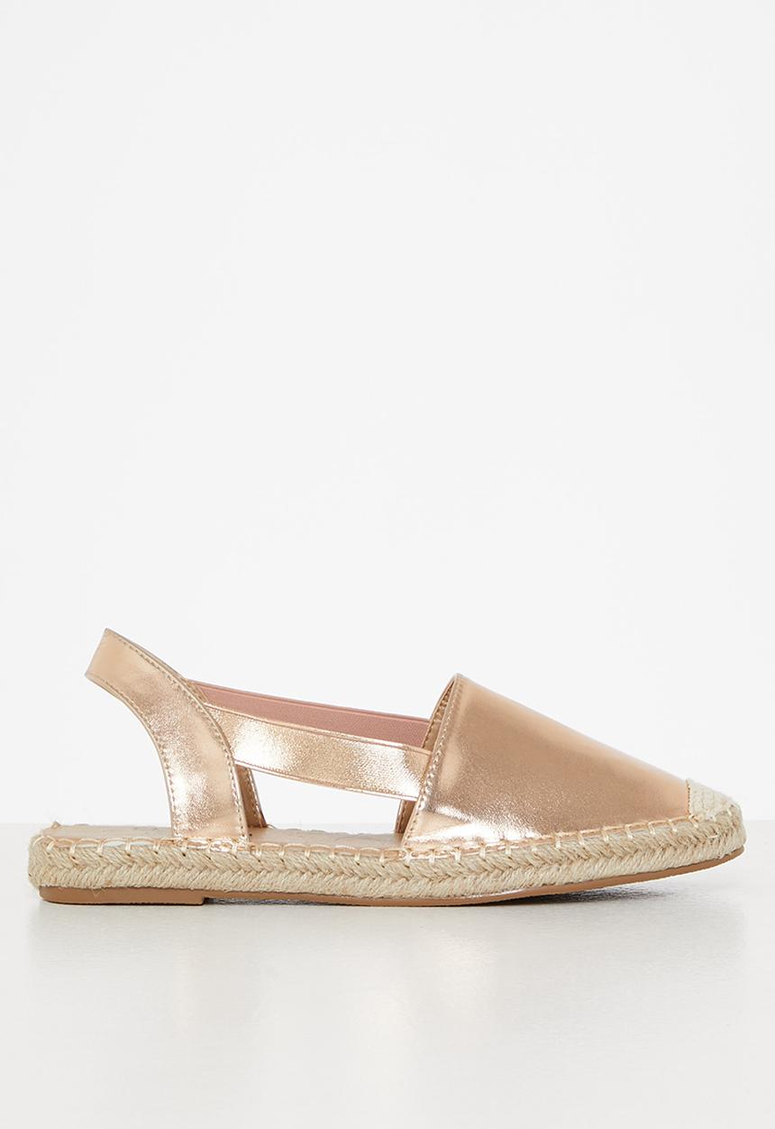 Butterfly Feet - Karla 6 slingback espadrille - rose gold
