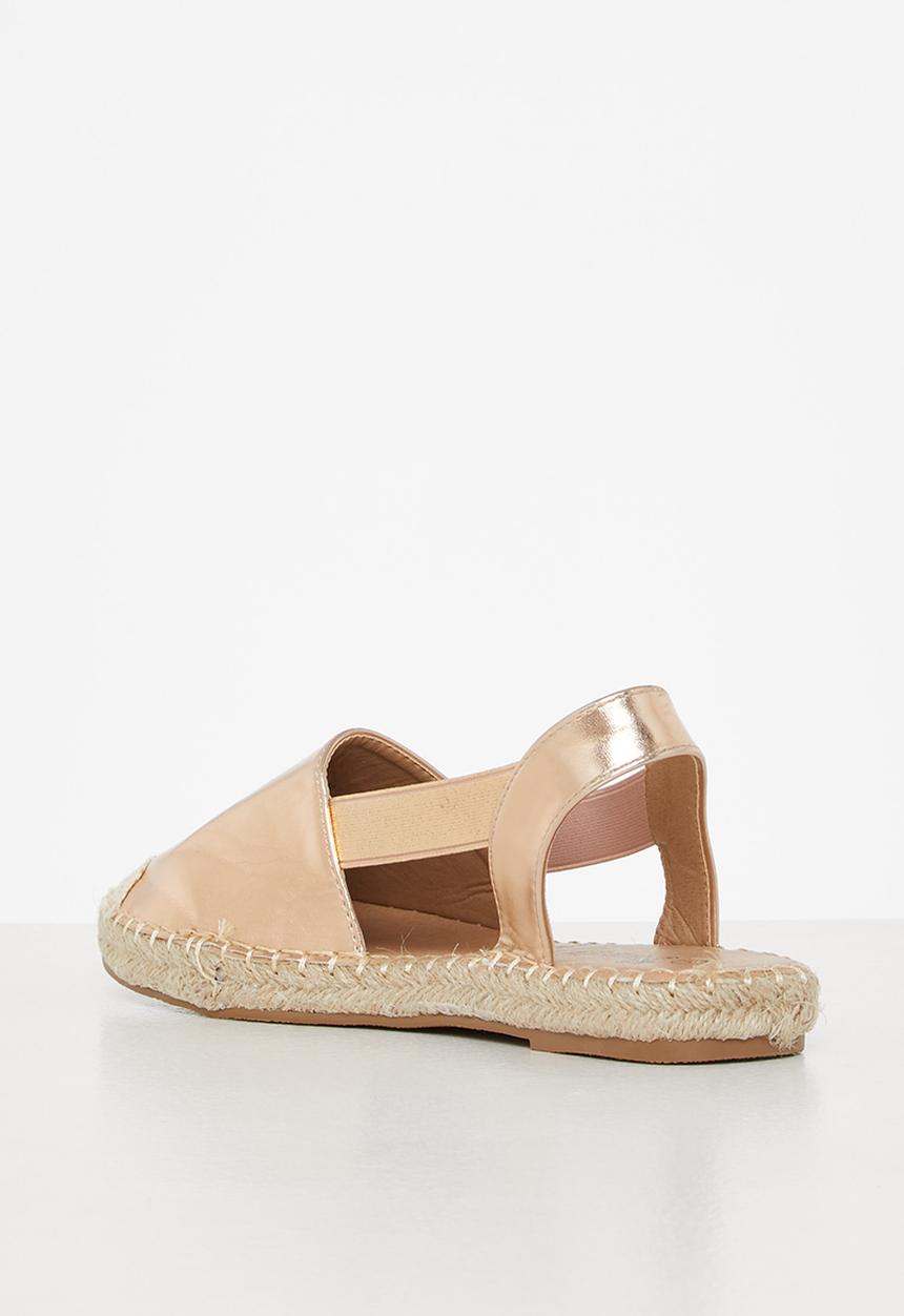 Butterfly Feet - Karla 6 slingback espadrille - rose gold