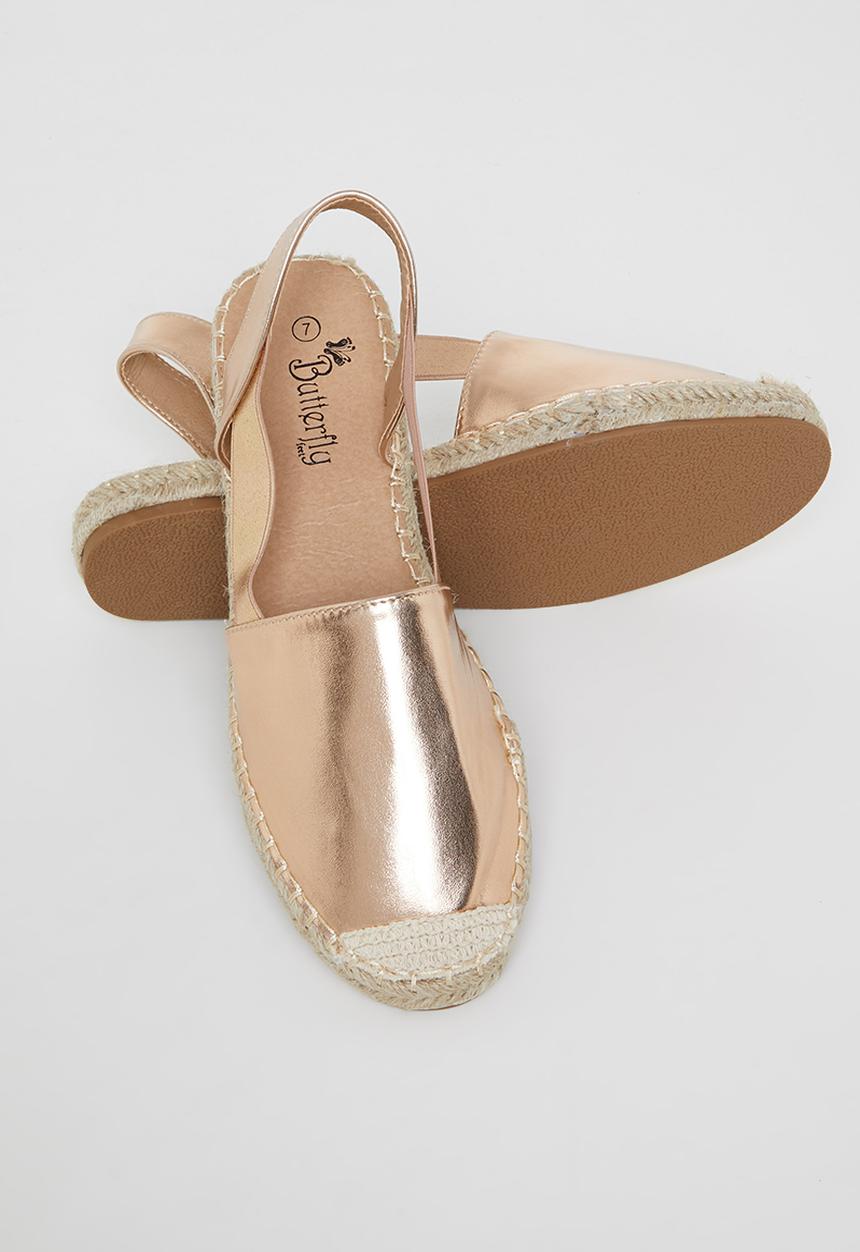 Butterfly Feet - Karla 6 slingback espadrille - rose gold