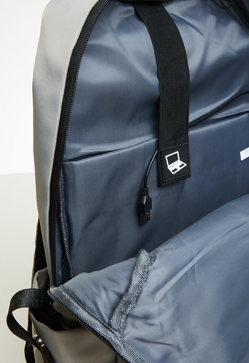 Rebel Republic - USB backpack - grey