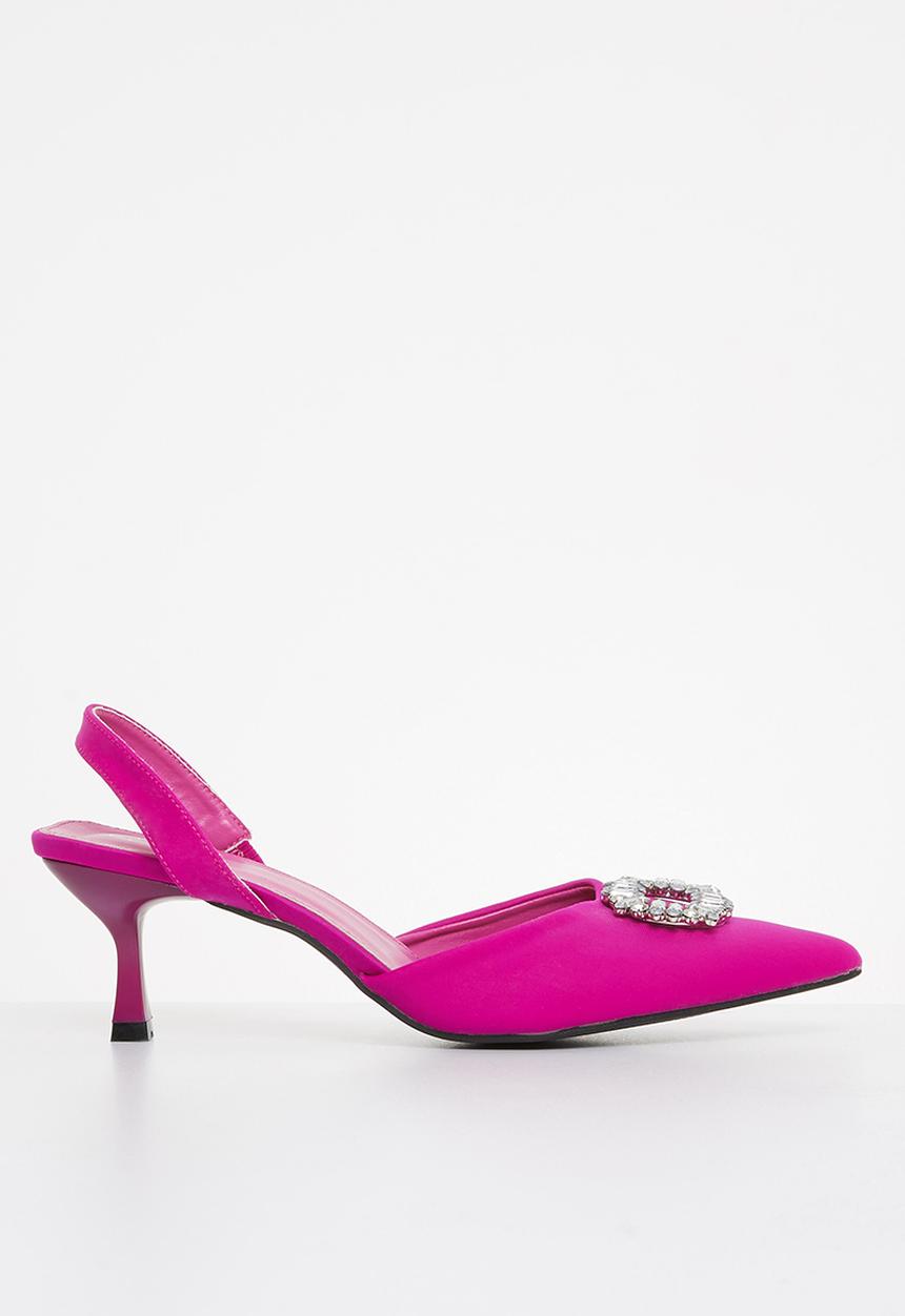 MILLA - Bonny bling detail slingback - pink
