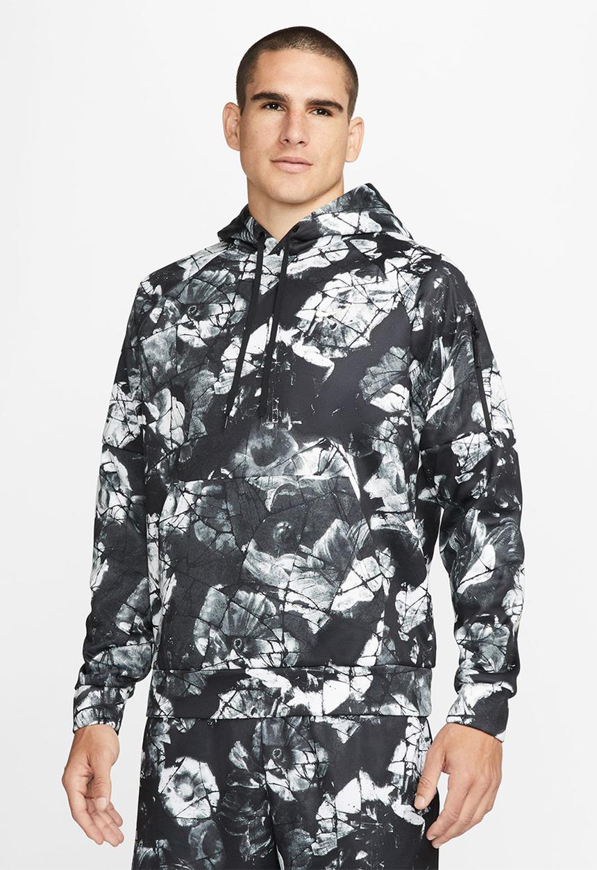 Nike - Therma-FIT Pullover Fitness Hoodie- black & coconut milk