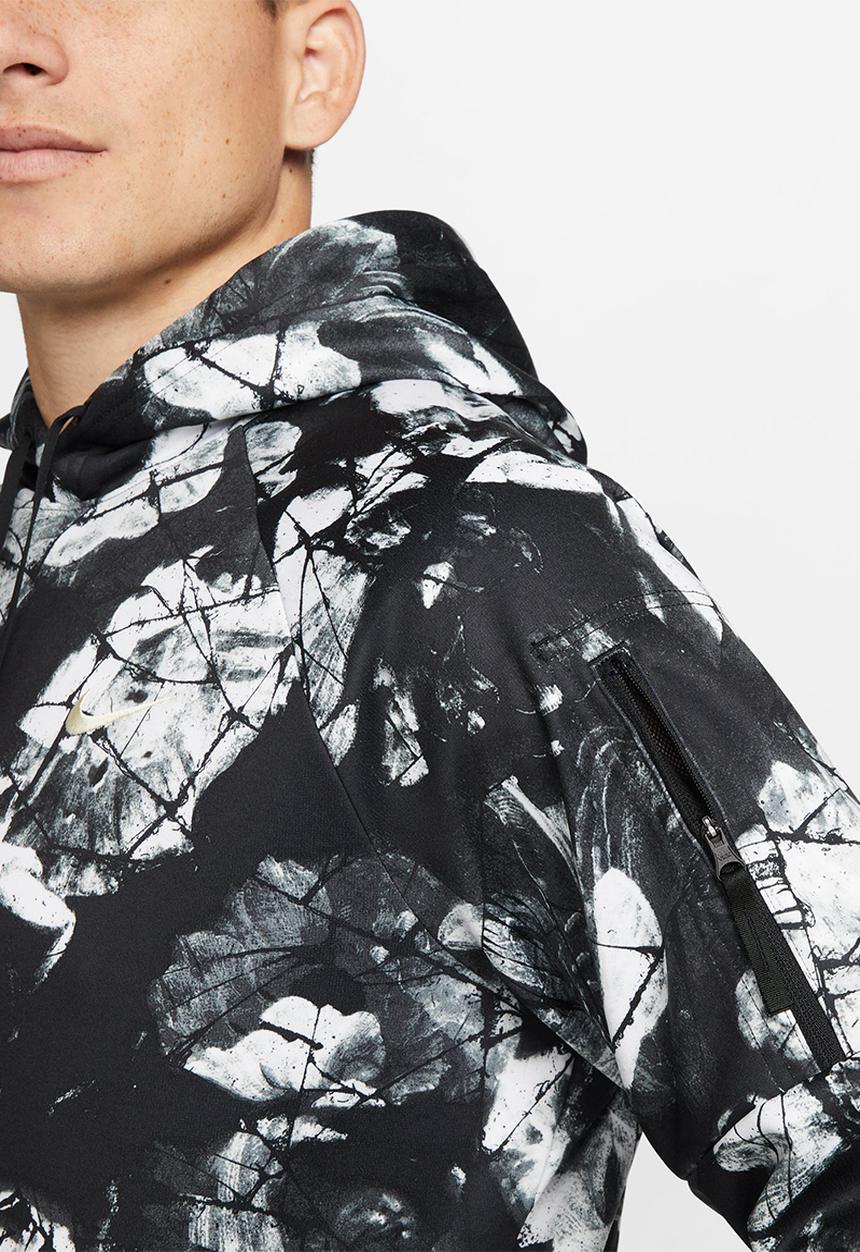 Nike - Therma-FIT Pullover Fitness Hoodie- black & coconut milk