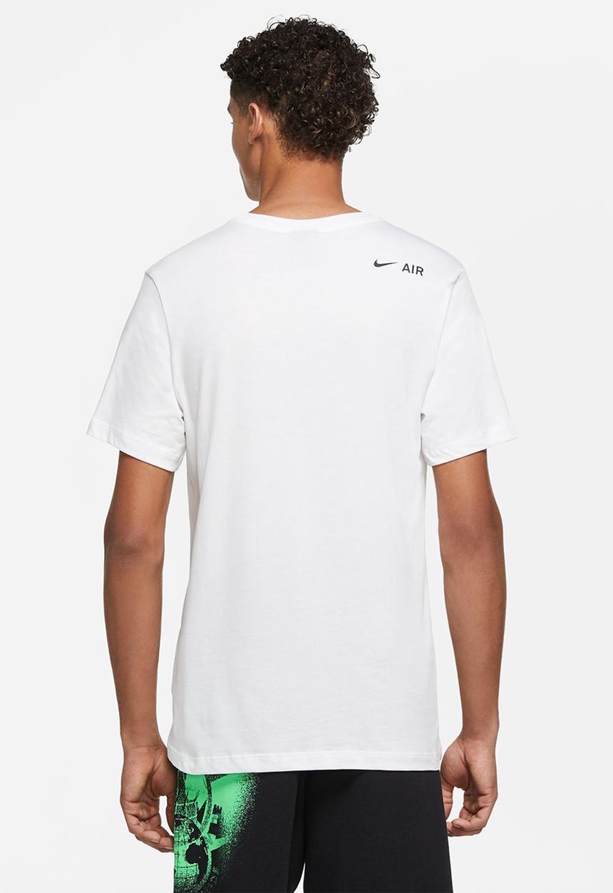 Nike - NSW Air Double Logo Print Tee - white